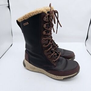 Chaco Mohagany Brown Leather Women's Boots Size‎ 6